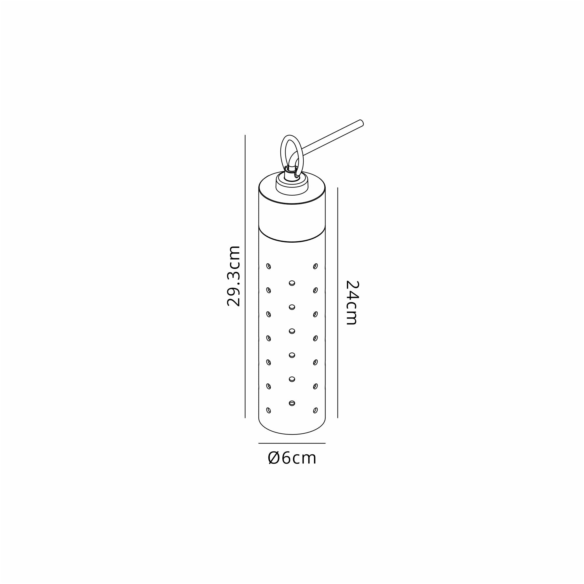 Luminosity Designs Ltd - Delores IP44 6cm Hanging 24V DC Pendant, 3W LED, 3000K, - Luminosity Designs Ltd