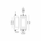 Luminosity Designs Ltd - Delores IP65 24V DC 60W Plug - On - Lead, Inline LED Power Supply, c/w 1.5m Blockns Cable - Luminosity Designs Ltd