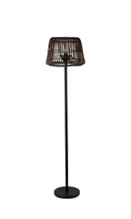 Luminosity Designs Ltd - Delores Outdoor Rattan Plastic Shade Floor Lamp, 24V DC, 1 x E27 - Luminosity Designs Ltd
