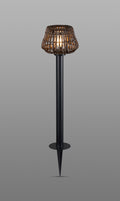 Luminosity Designs Ltd - Delores Rattan Plastic Shade Postlamp c/w Ground Spike/Base Mount - Luminosity Designs Ltd