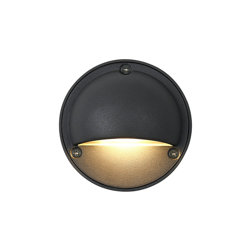 Luminosity Designs Ltd - Delores Round 24V DC Wall/Step Light, 1.2W LED, 3000K - Luminosity Designs Ltd