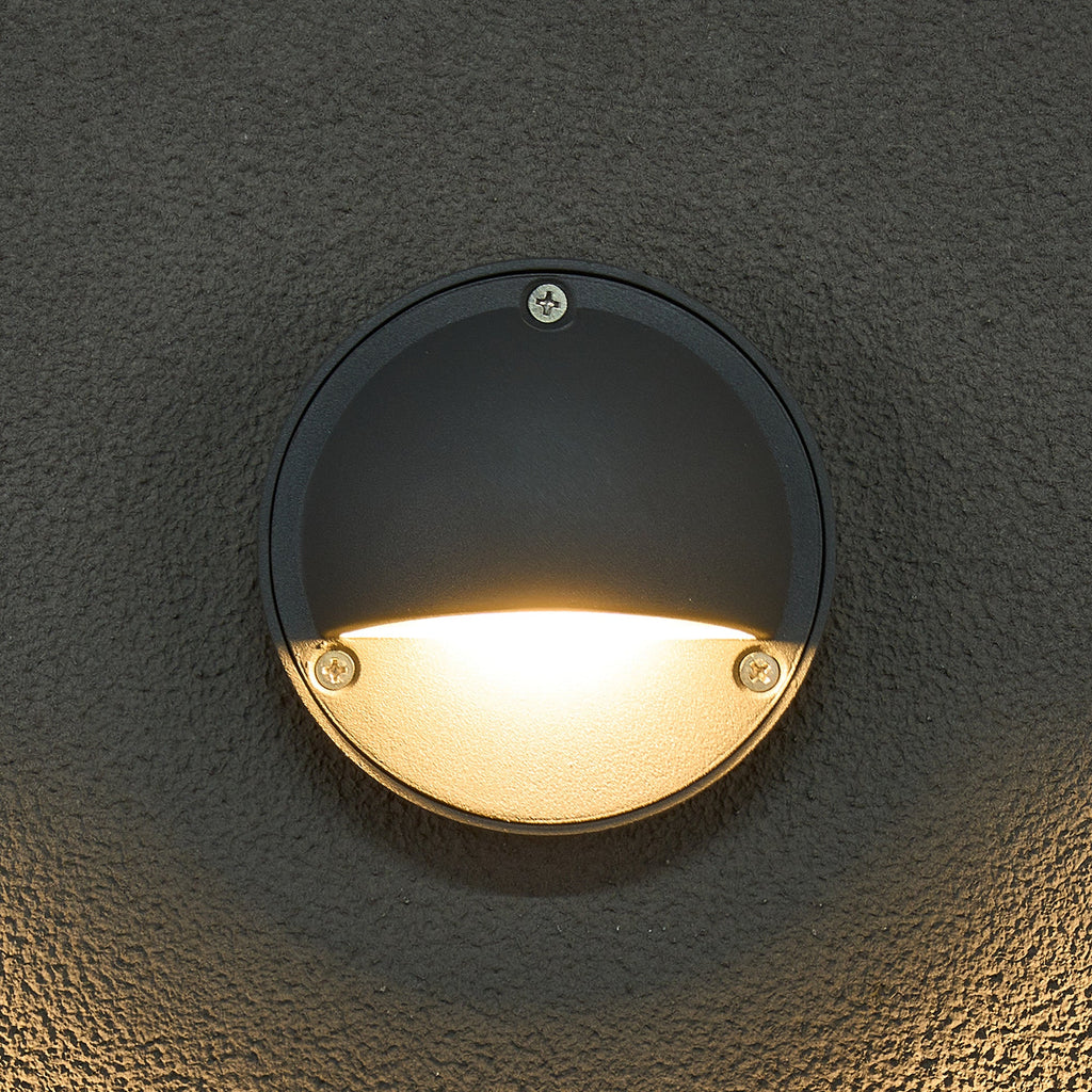 Luminosity Designs Ltd - Delores Round 24V DC Wall/Step Light, 1.2W LED, 3000K - Luminosity Designs Ltd