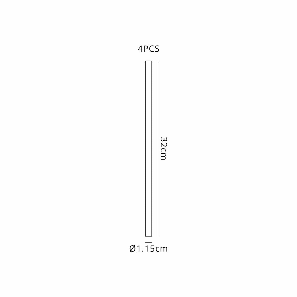 Luminosity Designs Ltd - Delores Set Of 4 x 32cm Extension Rods For Festoon Pole - Luminosity Designs Ltd