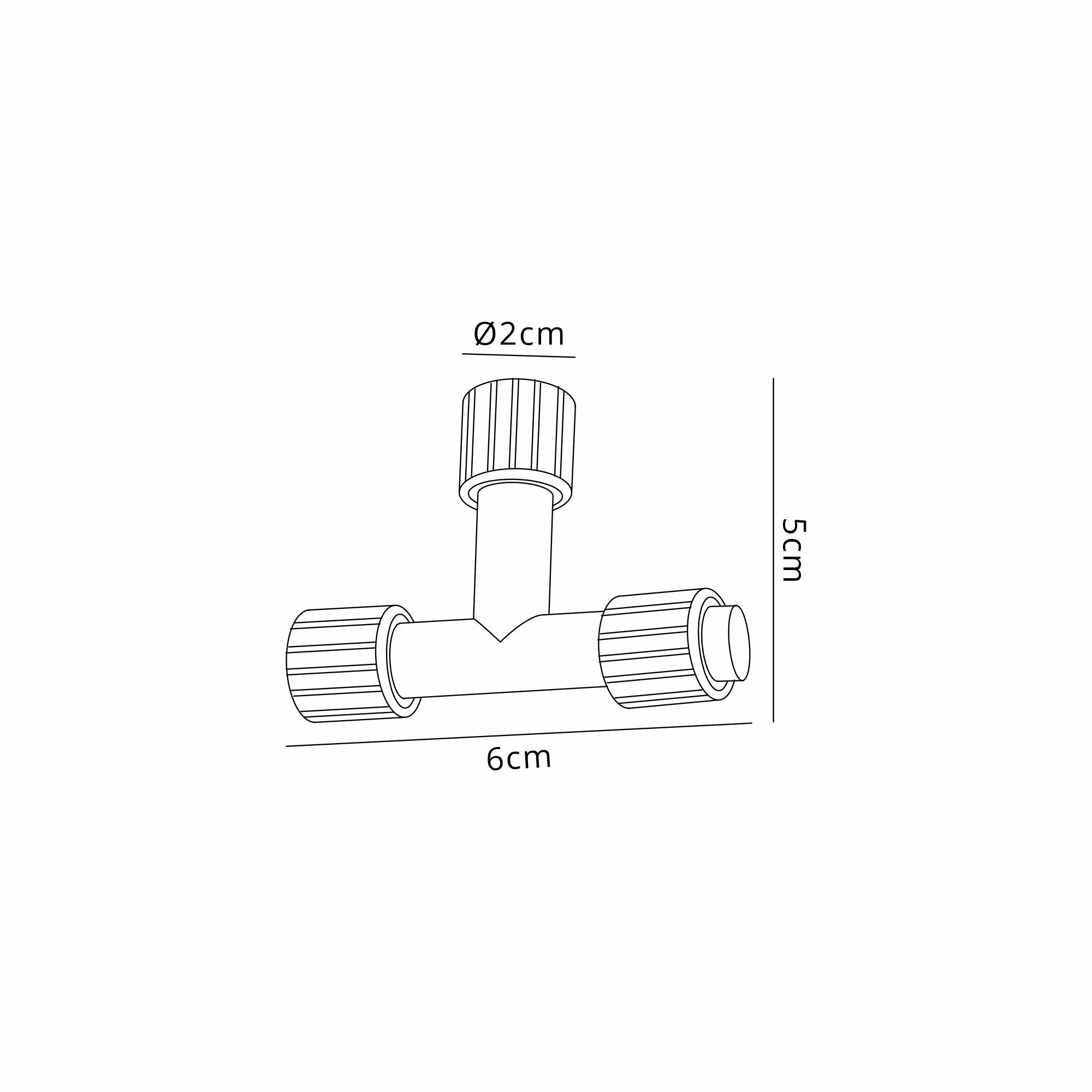 Luminosity Designs Ltd - Delores T Connector for Outdoor Lighting - Luminosity Designs Ltd