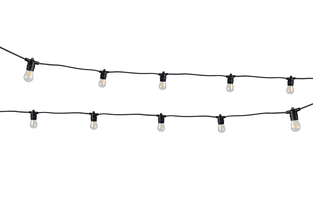 Delores 7m IP54 Connectable Festoon, 24V DC, 10 x 2W 2700K LED Replaceable Lamps