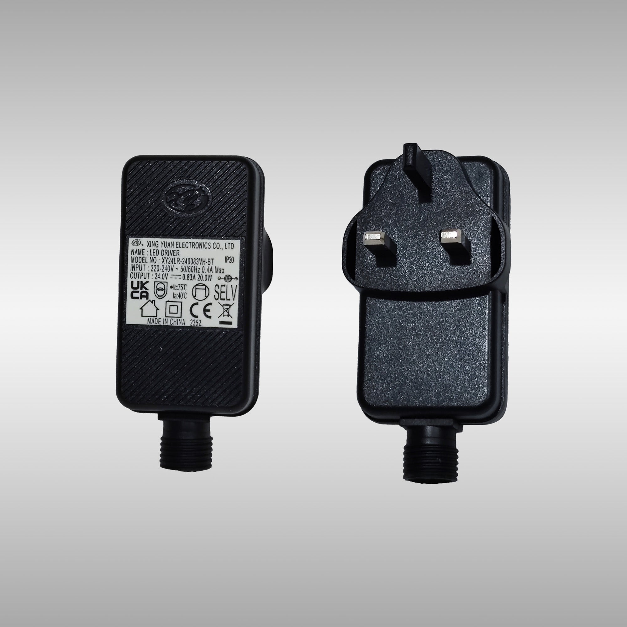 Delores IP44 24V DC 20W Plug-In LED Power Supply