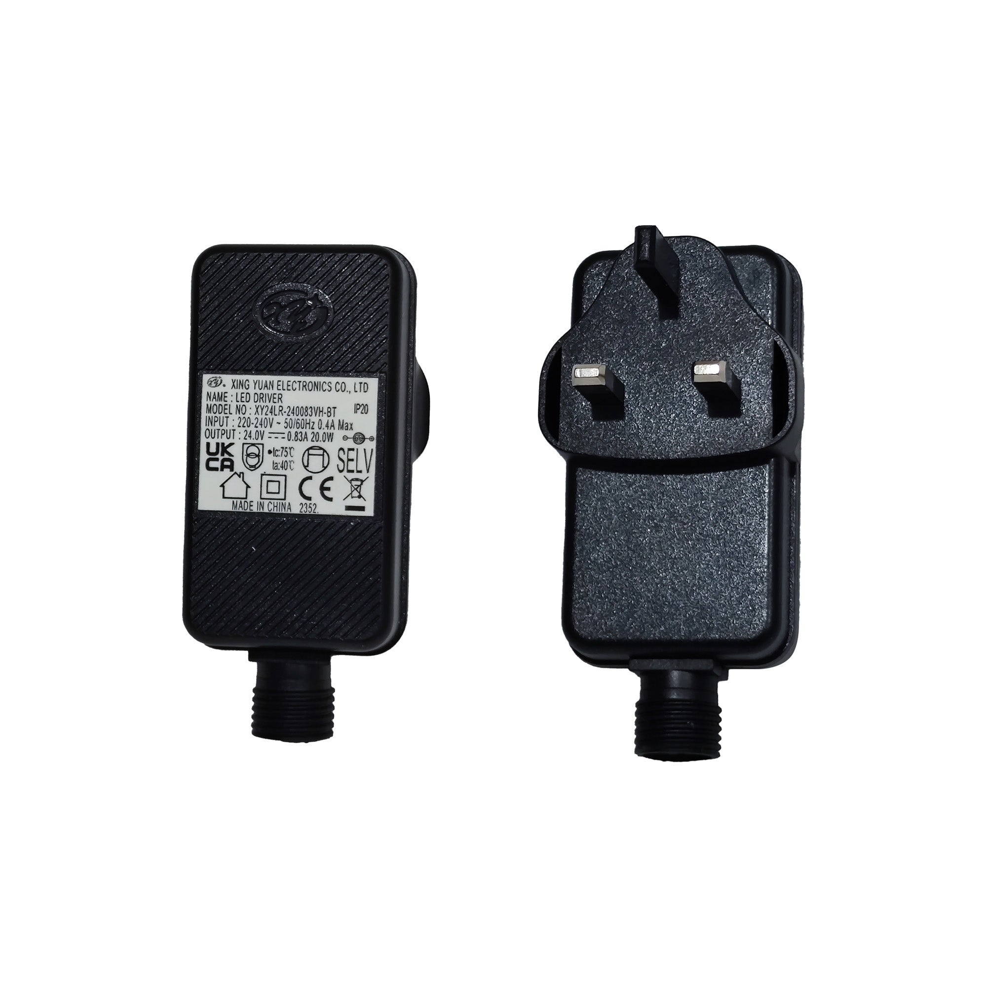 Delores IP44 24V DC 20W Plug-In LED Power Supply