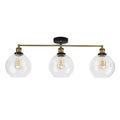lse - Devon Steampunk Industrial 3 Light Semi Flush - Luminosity Designs Ltd