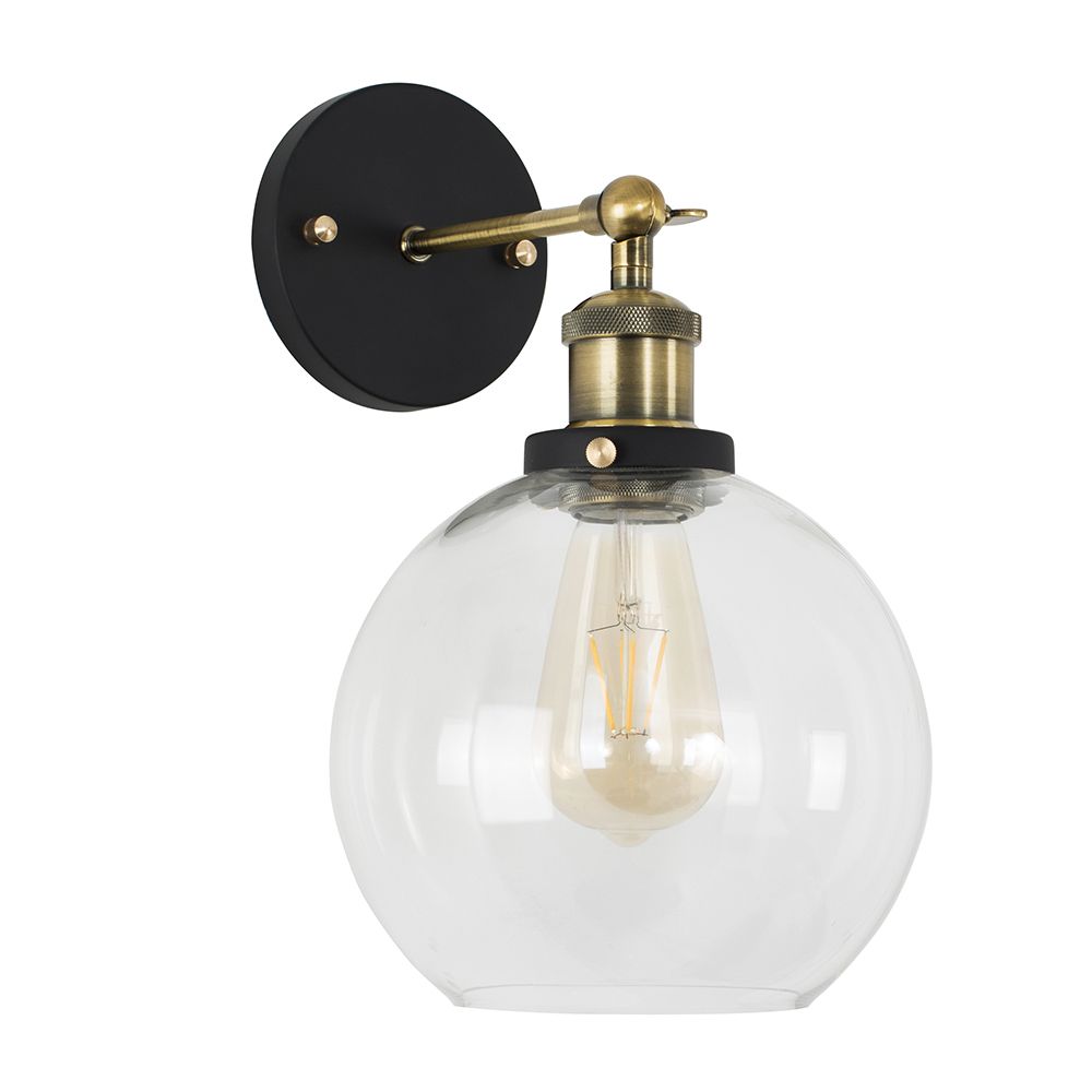 lse - Devon Steampunk Industrial Wall Light - Luminosity Designs Ltd