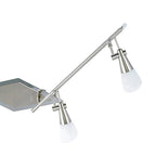Diyas - Diama Linear Spot Bar, 4 Light G9, Nickel/Polished Chrome/Opal Glass (Diyas IL20102 - B) - Luminosity Designs Ltd