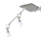 Diyas - Diama Linear Spot Bar, 4 Light G9, Nickel/Polished Chrome/Opal Glass (Diyas IL20102 - B) - Luminosity Designs Ltd