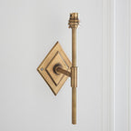 Endon - Diamond Tall Traditional Style Brass Wall Light. 1x B22 - Luminosity Designs Ltd