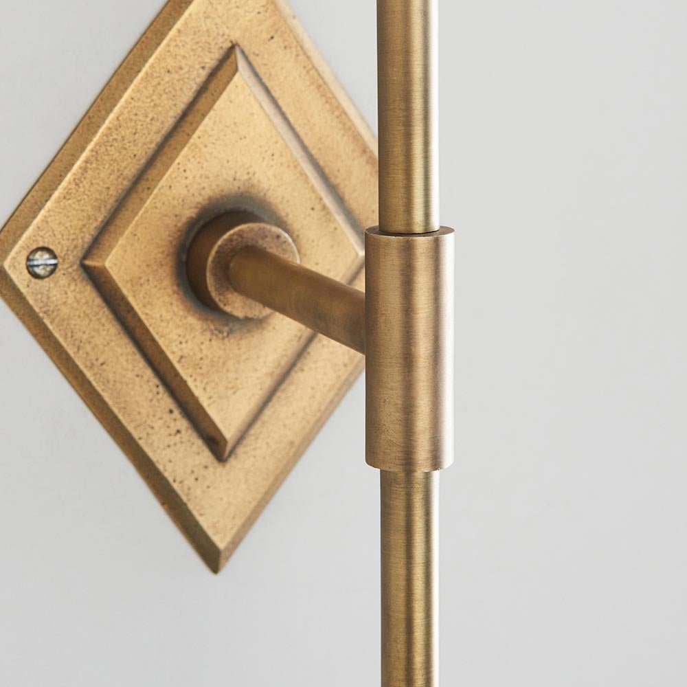 Endon - Diamond Tall Traditional Style Brass Wall Light. 1x B22 - Luminosity Designs Ltd