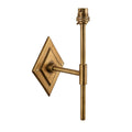 Endon - Diamond Tall Traditional Style Brass Wall Light. 1x B22 - Luminosity Designs Ltd