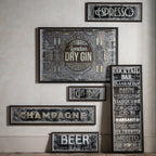 Endon - Distressed printed beer rectangle mirror - Luminosity Designs Ltd