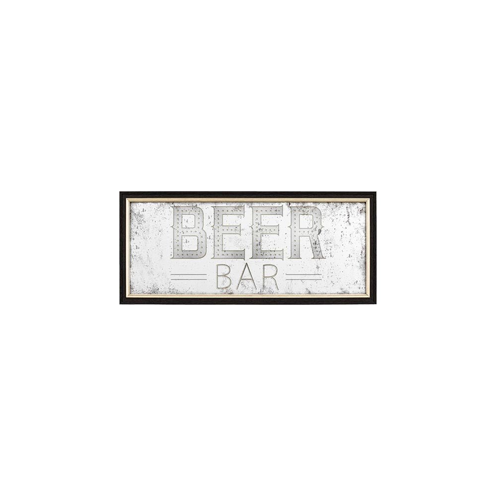 Endon - Distressed printed beer rectangle mirror - Luminosity Designs Ltd
