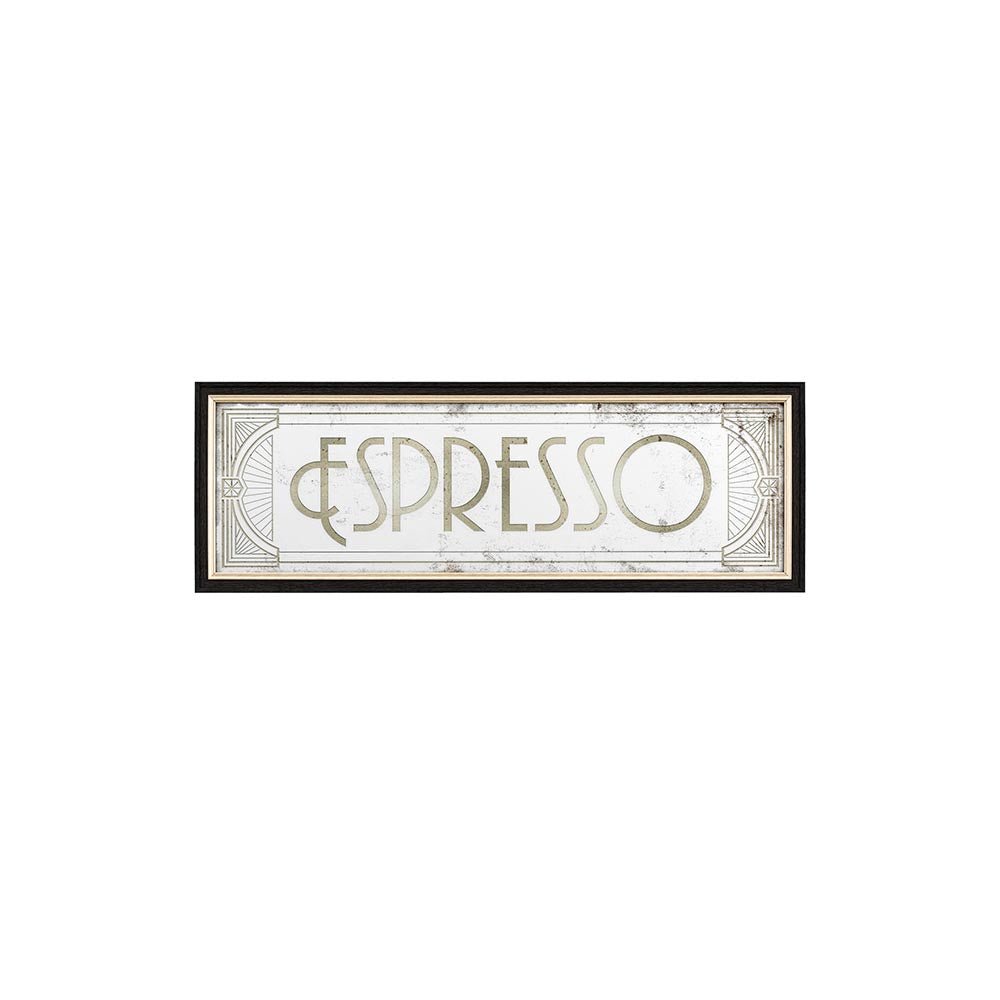 Endon - Distressed printed espresso rectangle mirror - Luminosity Designs Ltd