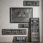 Endon - Distressed printed espresso rectangle mirror - Luminosity Designs Ltd