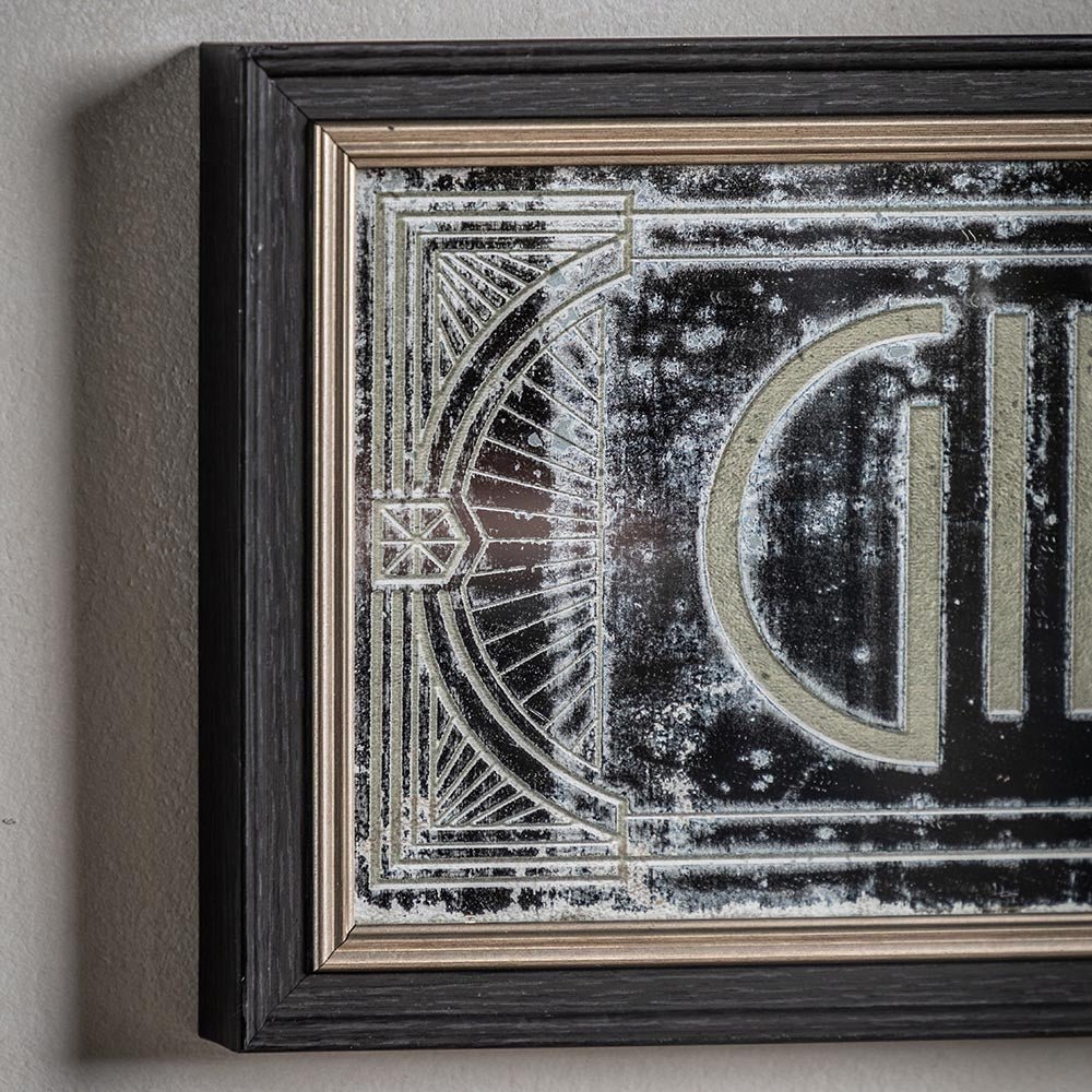Endon - Distressed printed gin rectangle mirror - Luminosity Designs Ltd
