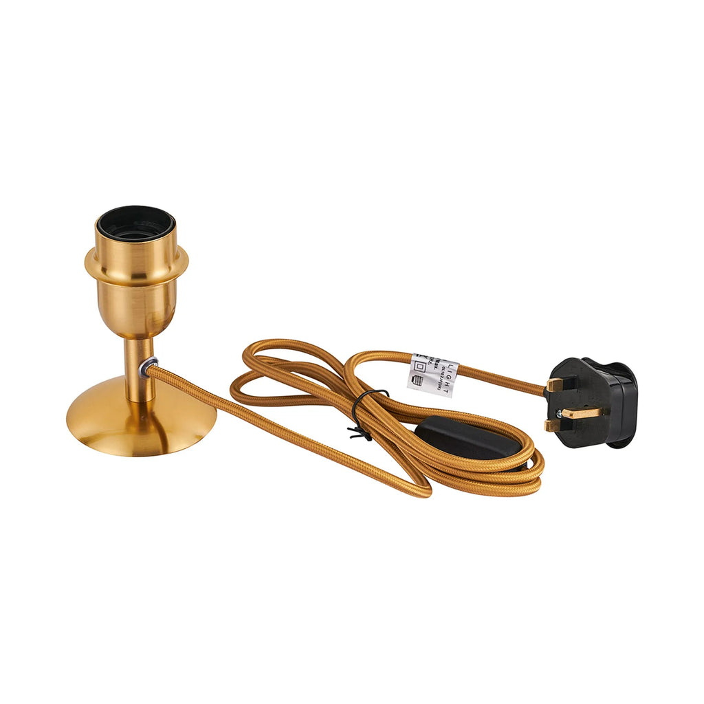 Oaks Lighting - Dome Base Table Lamp Converter Without Shade, For Various Glass, 1 Light E27 - Luminosity Designs Ltd