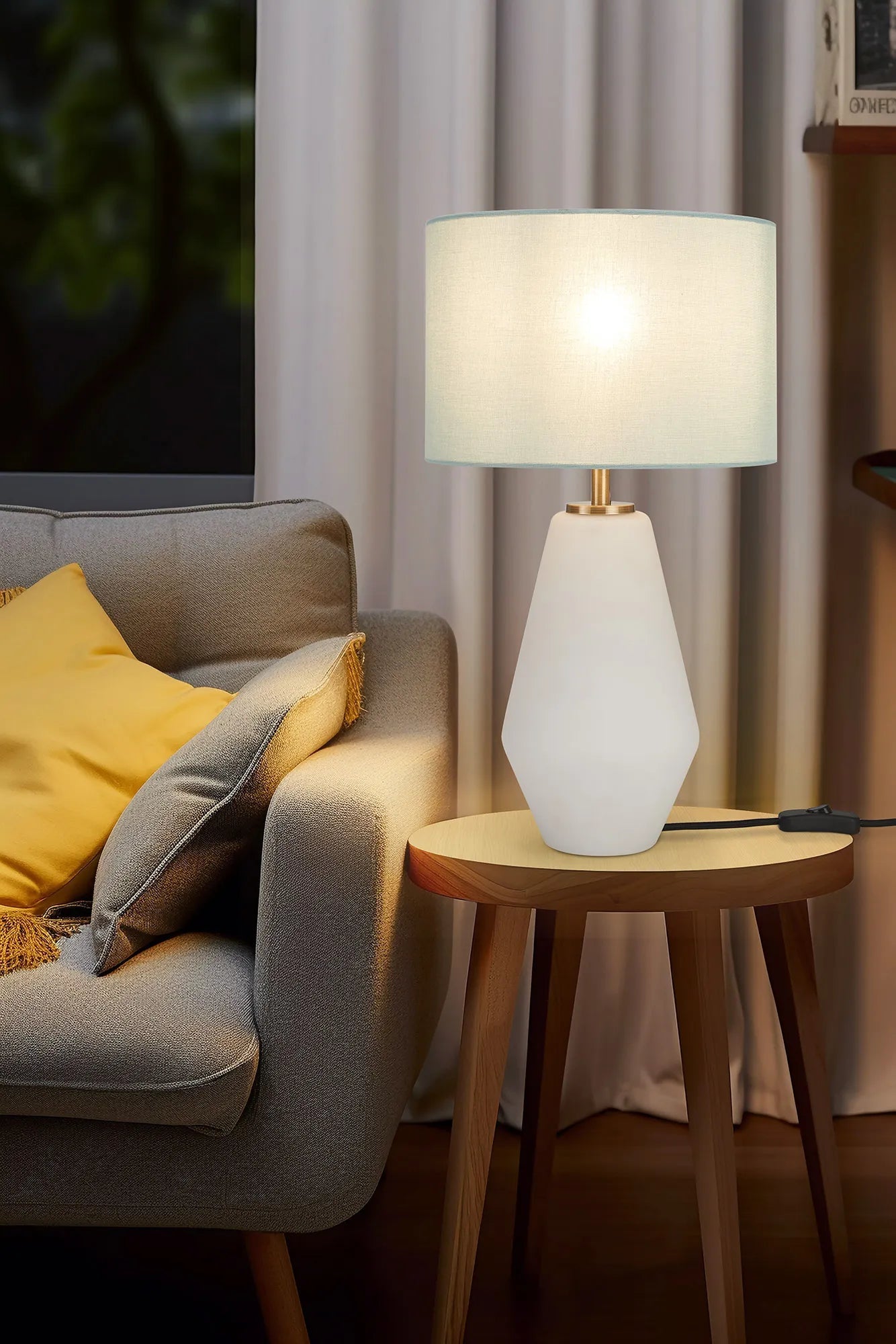 Oaks Lighting - Dome Base Table Lamp Converter Without Shade, For Various Glass, 1 Light E27 - Luminosity Designs Ltd