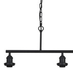Deco - Dreifa Curved Linear Pendant (FRAME ONLY), 3 x E27 (Not inc Shades) - Luminosity Designs Ltd