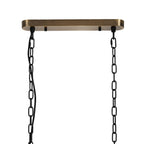 Deco - Dreifa Curved Linear Pendant (FRAME ONLY), 3 x E27 (Not inc Shades) - Luminosity Designs Ltd
