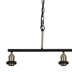 Deco - Dreifa Curved Linear Pendant (FRAME ONLY), 3 x E27 (Not inc Shades) - Luminosity Designs Ltd