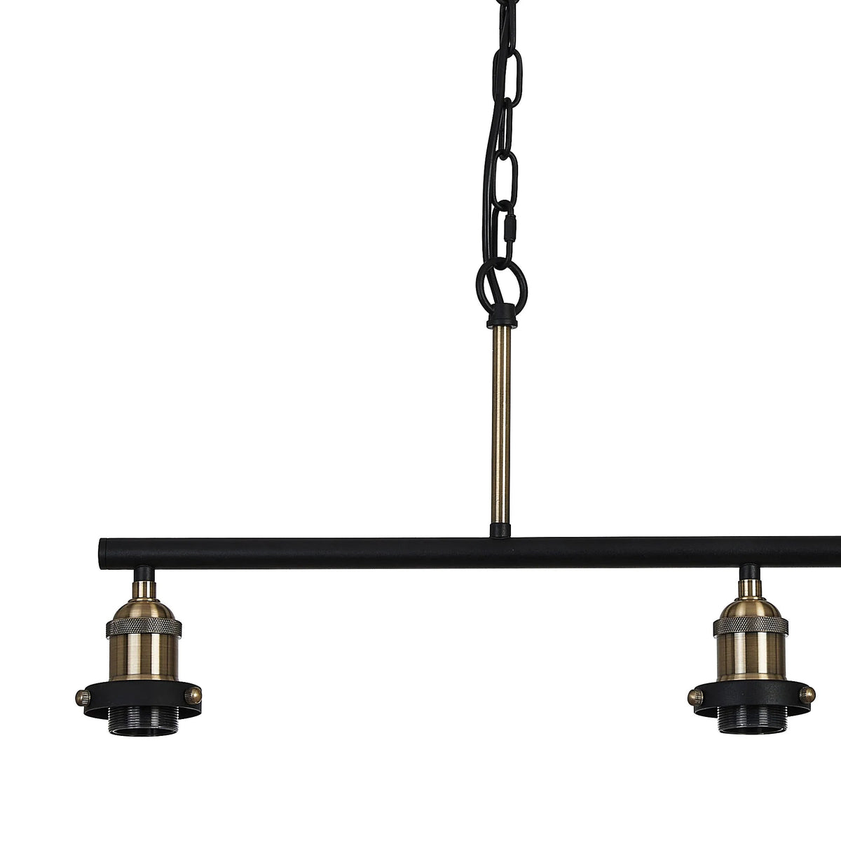 Deco - Dreifa Curved Linear Pendant (FRAME ONLY), 3 x E27 (Not inc Shades) - Luminosity Designs Ltd