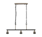 Deco - Dreifa Curved Linear Pendant (FRAME ONLY), 3 x E27 (Not inc Shades) - Luminosity Designs Ltd