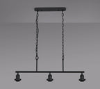 Deco - Dreifa Curved Linear Pendant (FRAME ONLY), 3 x E27 (Not inc Shades) - Luminosity Designs Ltd