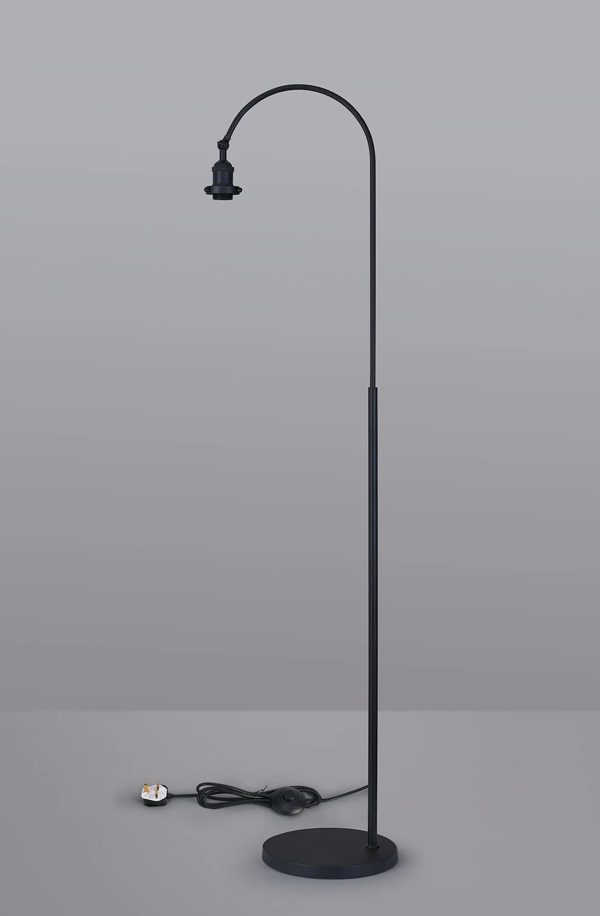 Deco - Dreifa Curved Over Arm Floor Lamp Without Shade, 1 x E27 (Not inc Shade) - Luminosity Designs Ltd