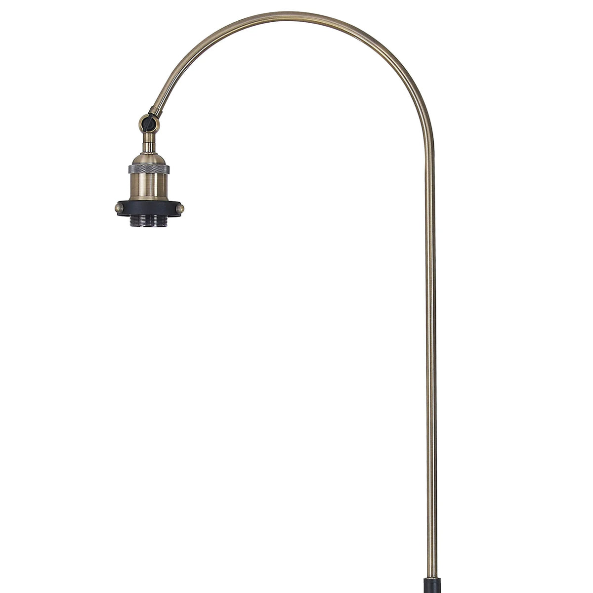 Deco - Dreifa Curved Over Arm Floor Lamp Without Shade, 1 x E27 (Not inc Shade) - Luminosity Designs Ltd