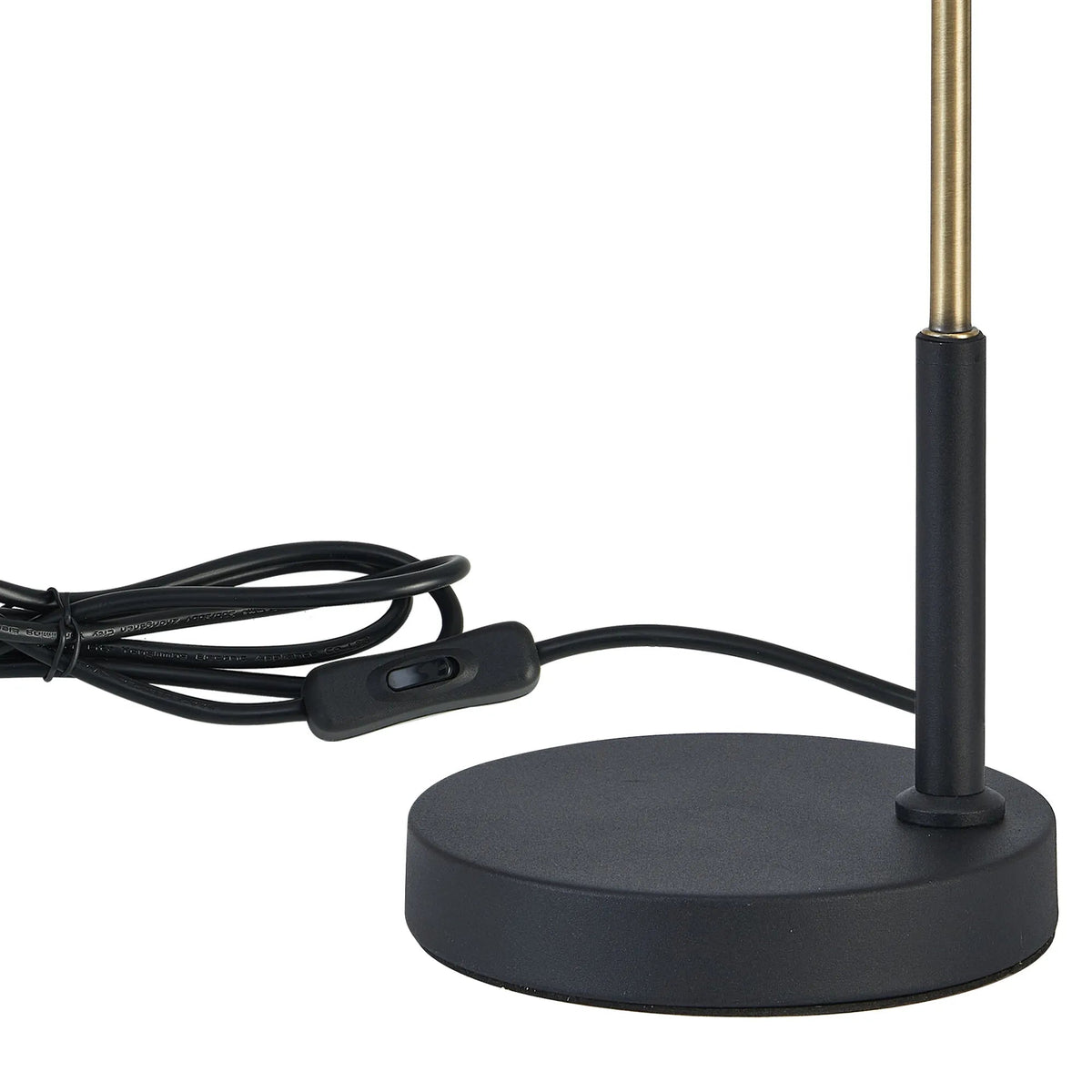 Deco - Dreifa Curved Over Arm Table Lamp Without Shade, 1 x E27 (Not inc Shade) - Luminosity Designs Ltd