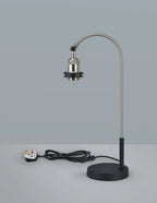 Deco - Dreifa Curved Over Arm Table Lamp Without Shade, 1 x E27 (Not inc Shade) - Luminosity Designs Ltd