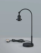Deco - Dreifa Curved Over Arm Table Lamp Without Shade, 1 x E27 (Not inc Shade) - Luminosity Designs Ltd