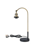 Deco - Dreifa Curved Over Arm Table Lamp Without Shade, 1 x E27 (Not inc Shade) - Luminosity Designs Ltd