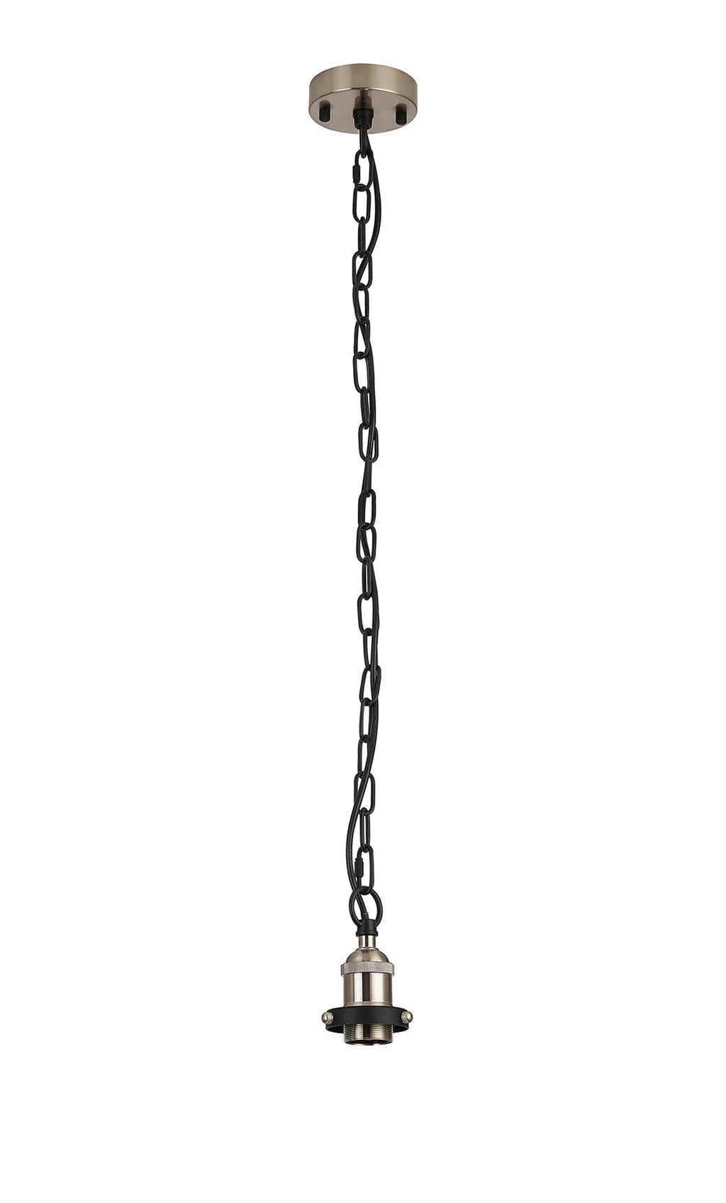 Deco - Dreifa Curved Single Pendant (FRAME ONLY), 1 x E27, Metal/Black (Maximum Load 5kg) - Luminosity Designs Ltd