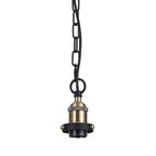 Deco - Dreifa Curved Single Pendant (FRAME ONLY), 1 x E27, Metal/Black (Maximum Load 5kg) - Luminosity Designs Ltd