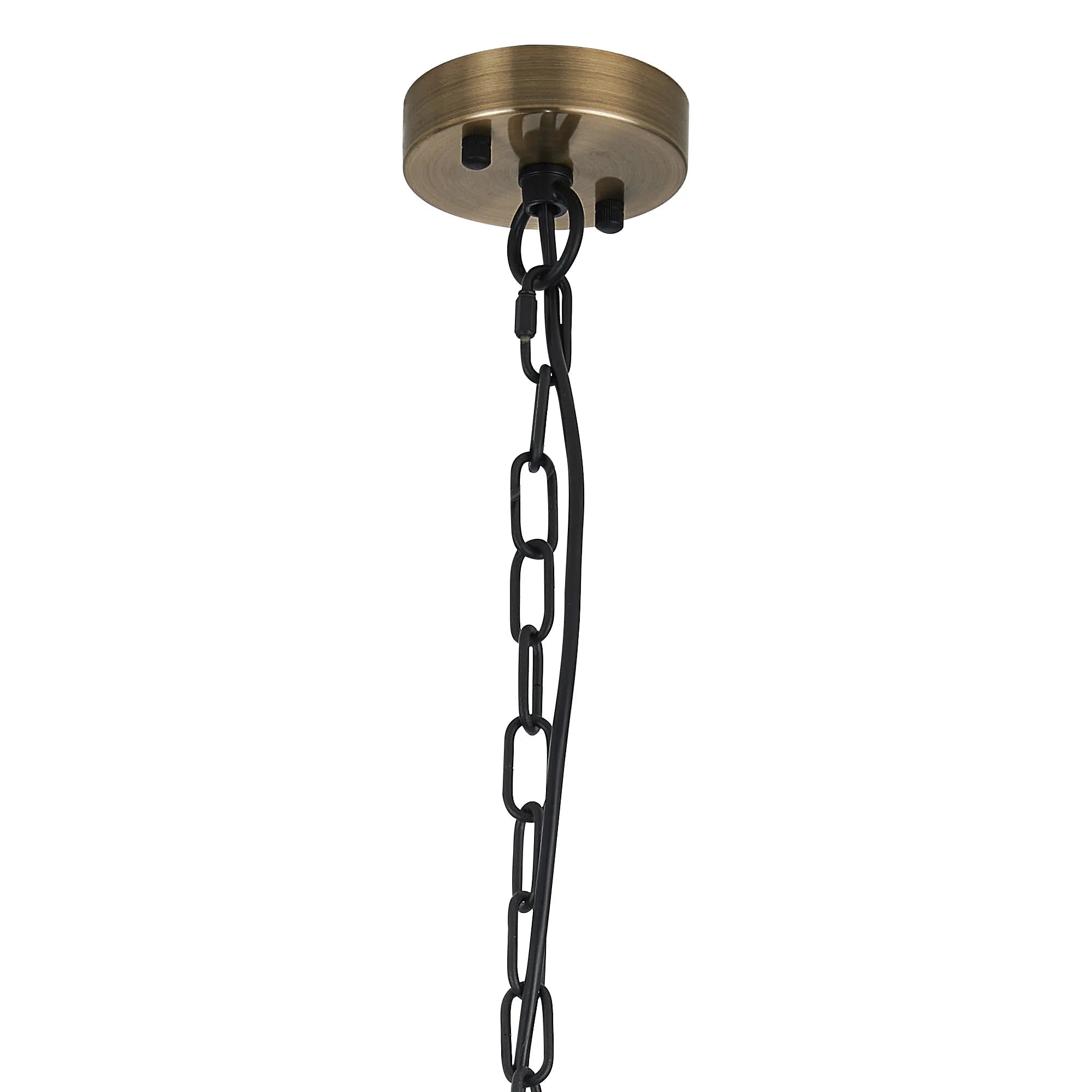 Deco - Dreifa Curved Single Pendant (FRAME ONLY), 1 x E27, Metal/Black (Maximum Load 5kg) - Luminosity Designs Ltd