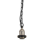 Deco - Dreifa Curved Single Pendant (FRAME ONLY), 1 x E27, Metal/Black (Maximum Load 5kg) - Luminosity Designs Ltd