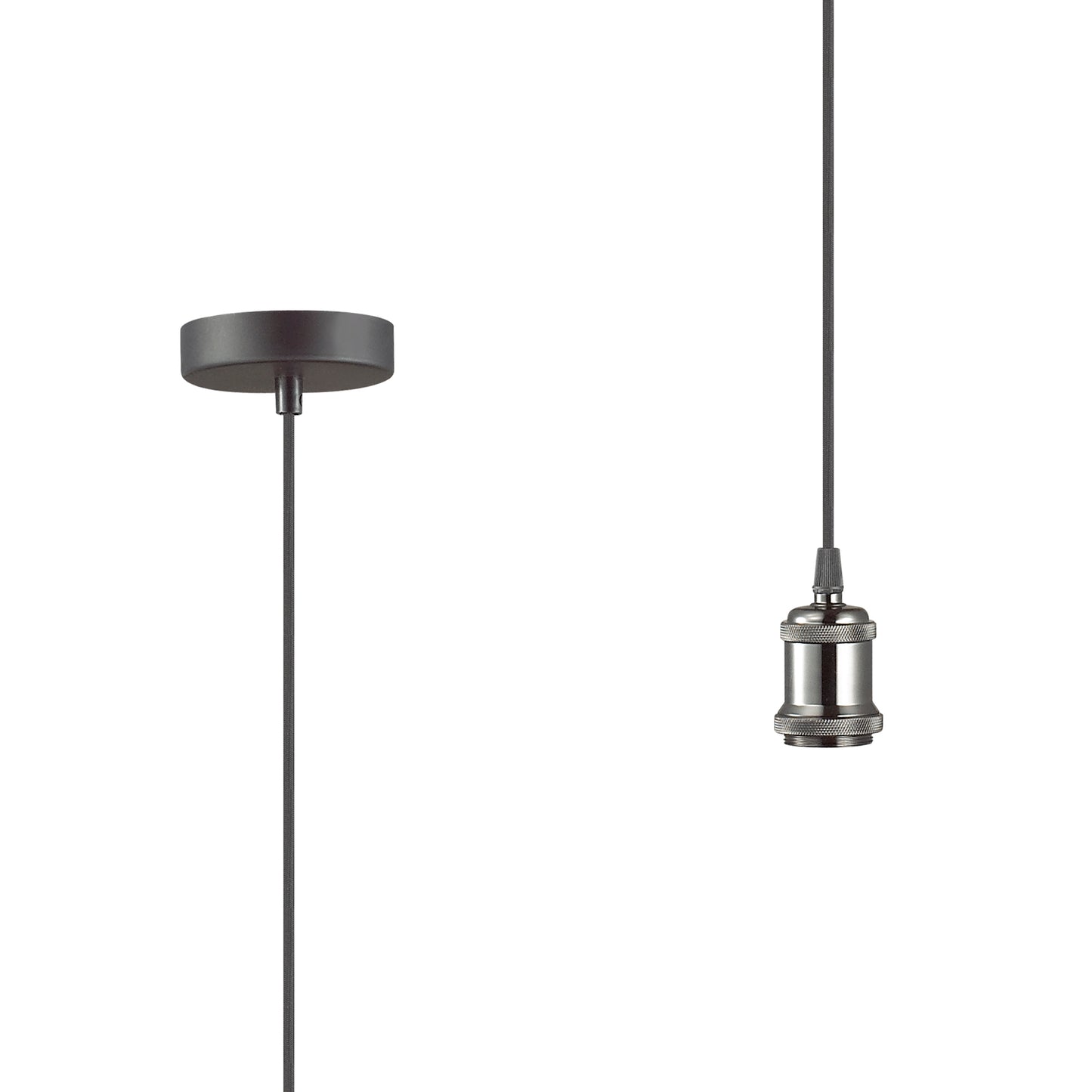 E27 Pendant Set - Plain Fabric Wrapped Cable