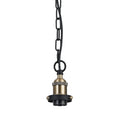 Dreifa Curved Single Pendant (FRAME ONLY), 1 x E27, Metal/Black (Maximum Load 5kg)