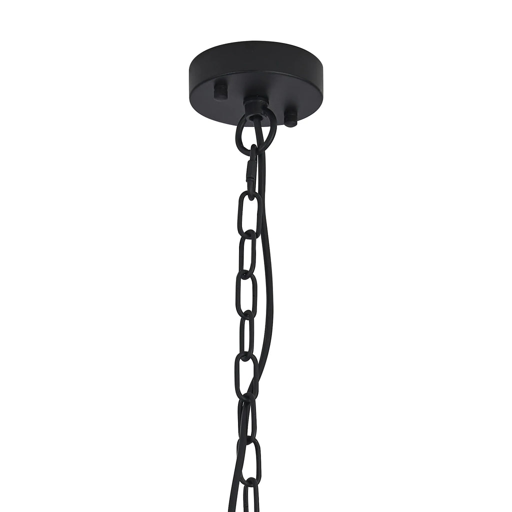 Dreifa Curved Single Pendant (FRAME ONLY), 1 x E27, Metal/Black (Maximum Load 5kg)