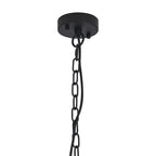 Dreifa Curved Single Pendant (FRAME ONLY), 1 x E27, Metal/Black (Maximum Load 5kg)