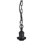 Dreifa Curved Single Pendant (FRAME ONLY), 1 x E27, Metal/Black (Maximum Load 5kg)