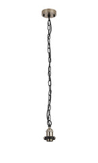 Dreifa Curved Single Pendant (FRAME ONLY), 1 x E27, Metal/Black (Maximum Load 5kg)