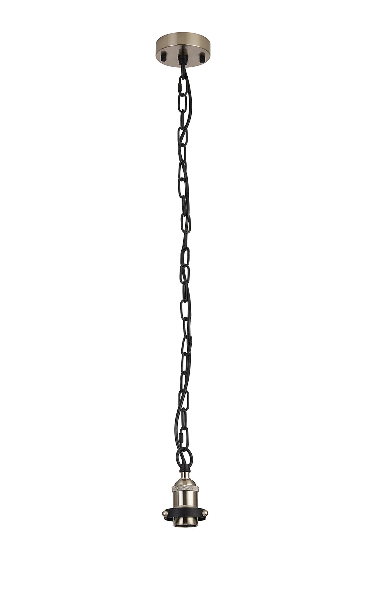 Dreifa Curved Single Pendant (FRAME ONLY), 1 x E27, Metal/Black (Maximum Load 5kg)