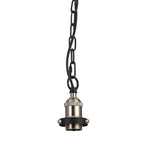 Dreifa Curved Single Pendant (FRAME ONLY), 1 x E27, Metal/Black (Maximum Load 5kg)