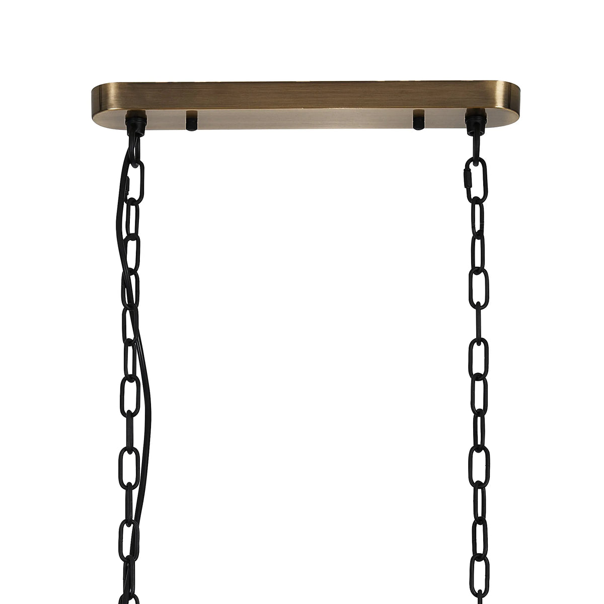 Dreifa Curved Linear Pendant (FRAME ONLY), 3 x E27 (Not inc Shades)